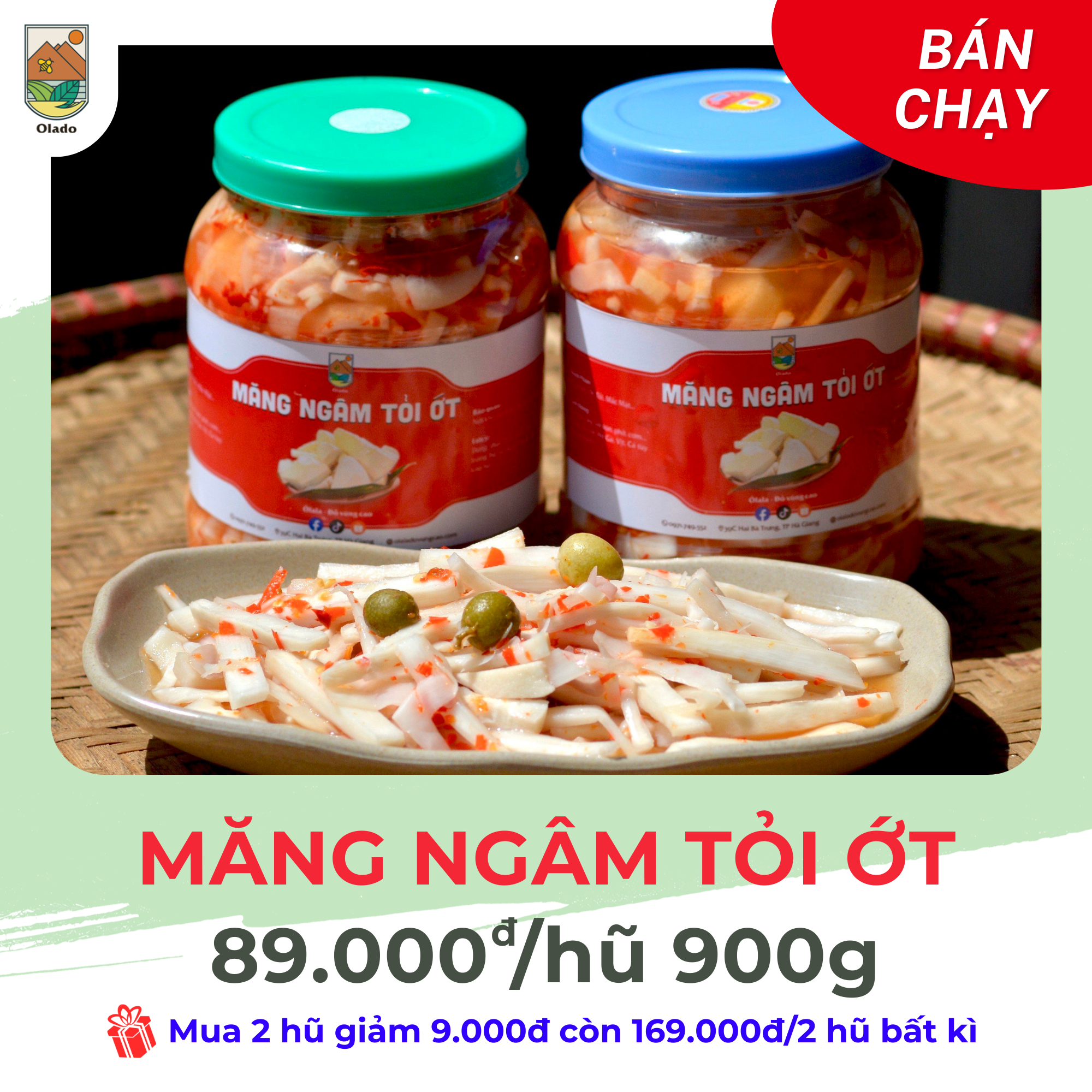 Măng Ngâm Tỏi Ớt (900g) - Ảnh 3